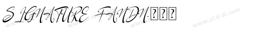 SIGNATURE FANDN字体转换